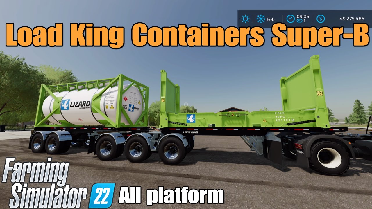 Lode King Containers Super-B. / FS22 mod for all platforms