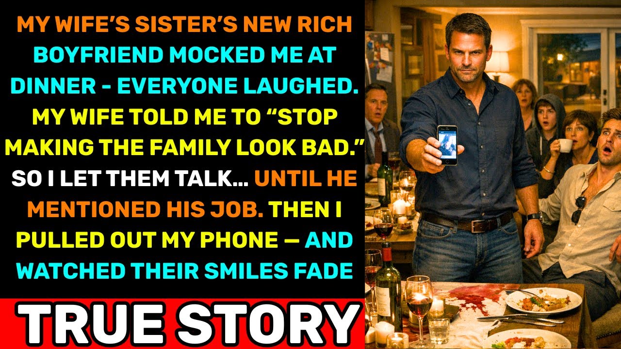 Mid-dinner Her Sister’s Rich Boyfriend Mocked Me — I Unlocked My Phone And Smiles Was Gone | Family
