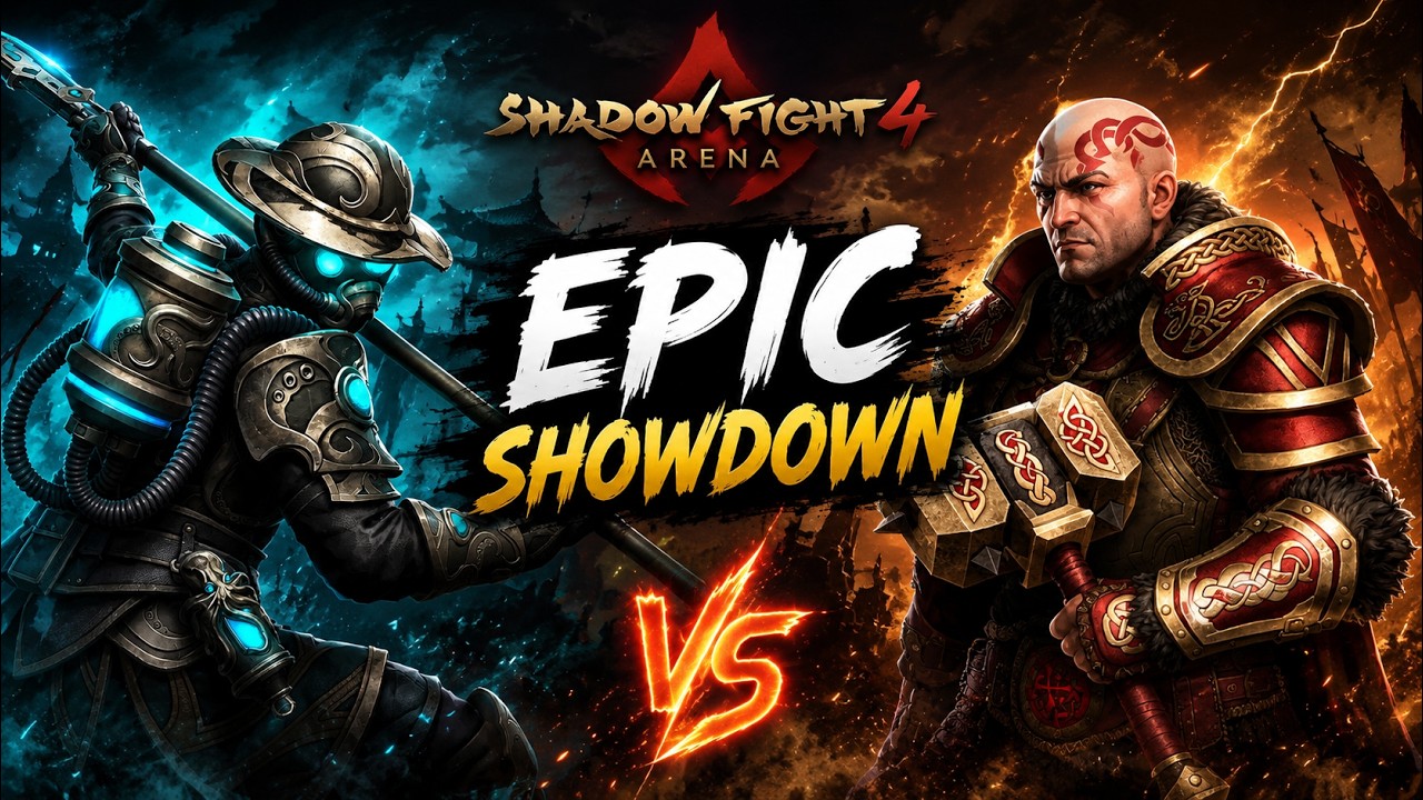 ⚔️ EPIC BATTLE! Azuma vs Sarge | Shadow Fight 4 Arena Gameplay