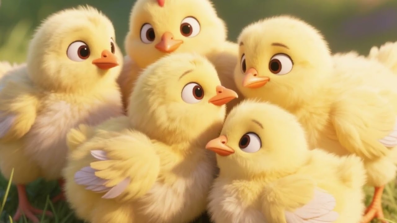 Five Little Chicks 🐥🌼 | Fun Kids Poem