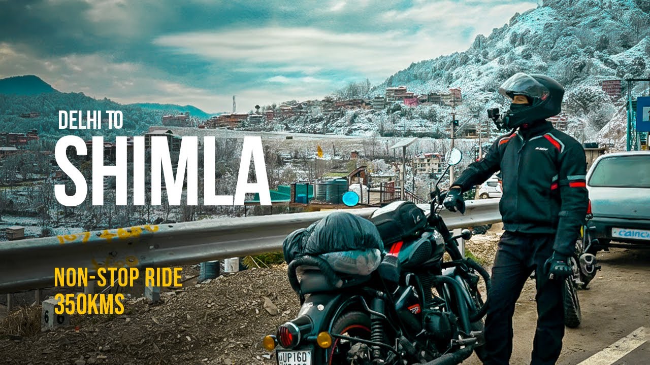 Delhi to Shimla Bike Ride Nonstop | Classic 350 | Snowfall Experience