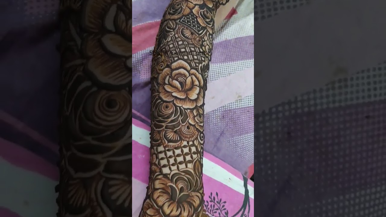floral bridal by saleha mehendi artist