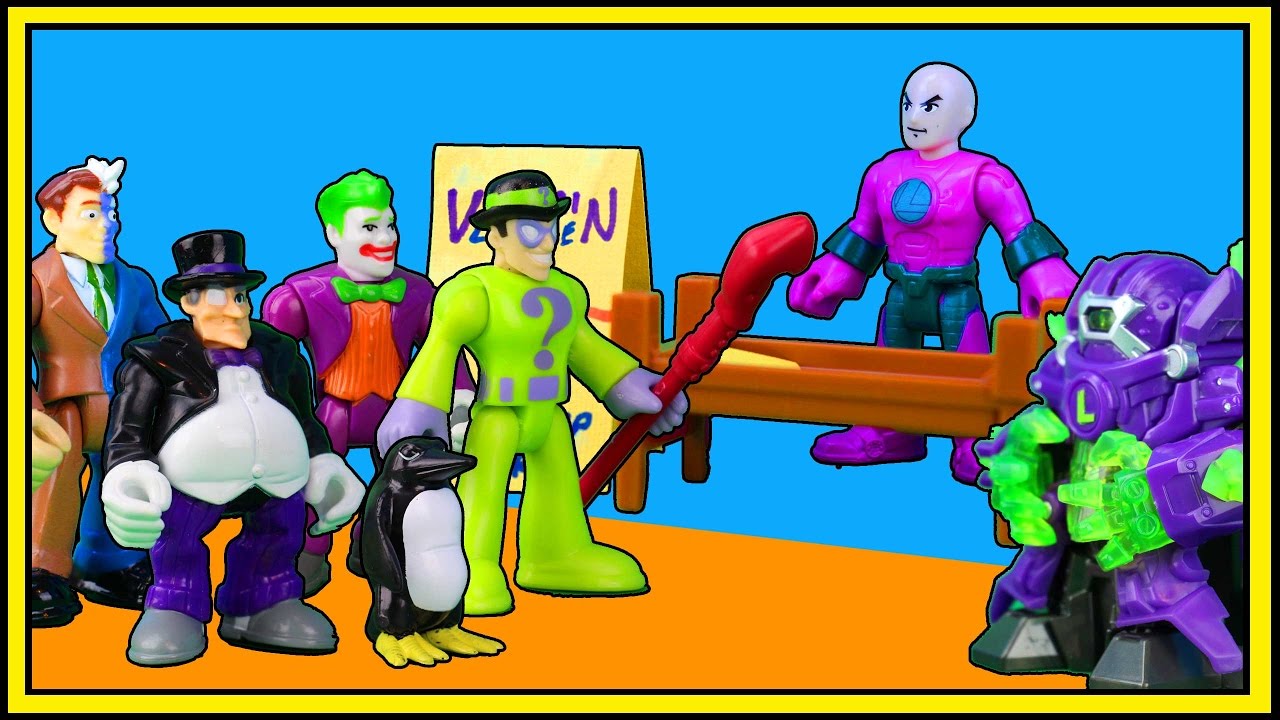 Злодеи из Imaginext Batman регистрируются для создания Лиги Злодеев — набор фигурок DC Super Frie...