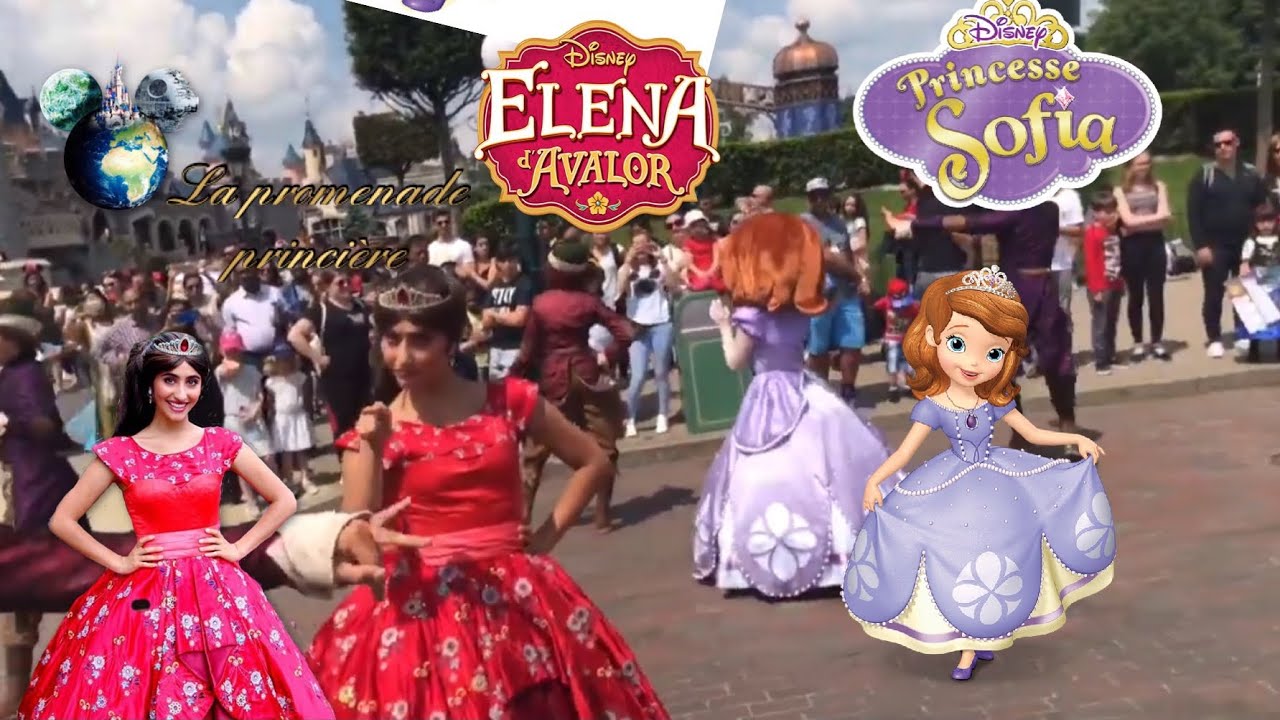 4K-LA PROMENADE PRINCIÈRE ENCHANTÉE-PRINCESSE SOFIA ET ELENA D'AVALOR