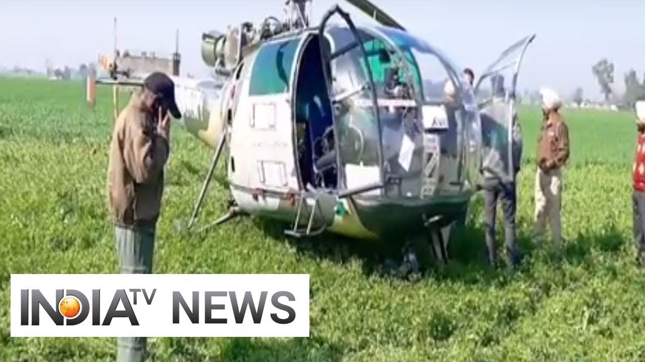 Watch: Indian Army's Chetak helicopter makes precautionary landing in Ropar