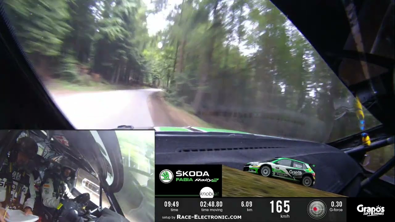 Onboard Powerstage SP12 Hartbergland Rallye 2022 - Knobloch/Rausch, SKODA FABIA Rally2, 3. Gesamt