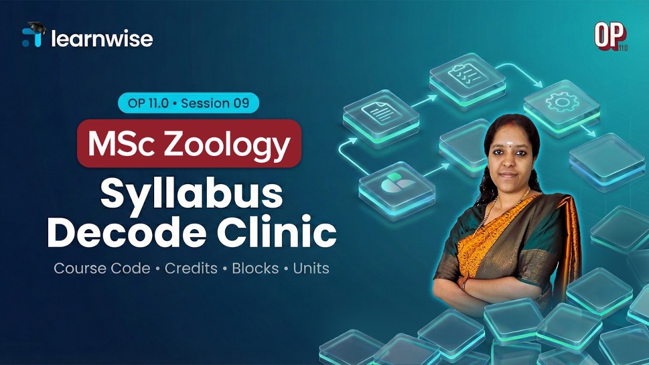 Orientation Program 11.0 | Session 9 - Syllabus Decode Clinic | MSc Zoology 1st Year #ignouclasses