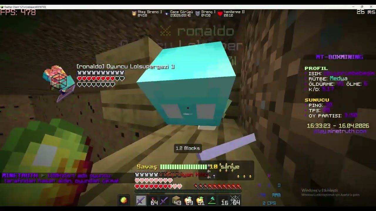 Kill Montage #1 | MineTruth | Minecraft Boxmining