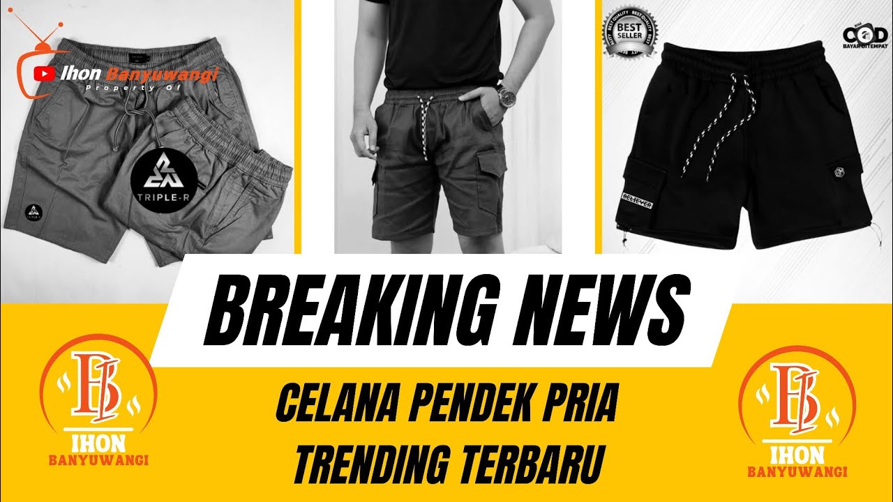 UNBOXING CELANA PENDEK PRIA KEREN TRENDING TERBARU