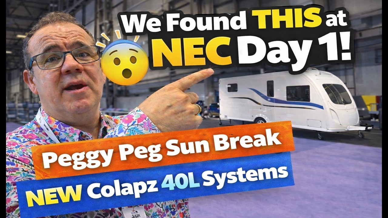 Мы нашли это на выставке NEC в первый день! 😲 Солнцезащитный навес Peggy Peg и НОВЫЕ системы Cola...