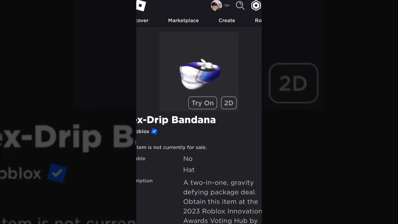 ( New Free Item ) How to get Hex-Drip Bandana ROBLOX ( 2023 ) DeanOfficial YT