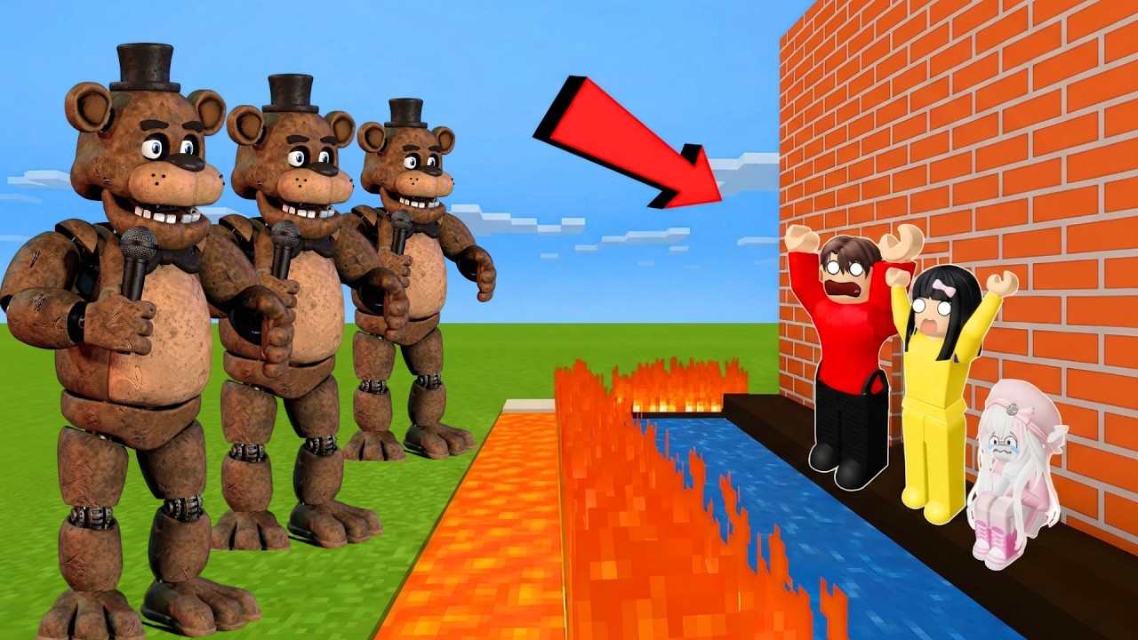 Yuta Mio Buat Benteng Aman Dari Pasukan Beruang Freddy Mengerikan | ROBLOX