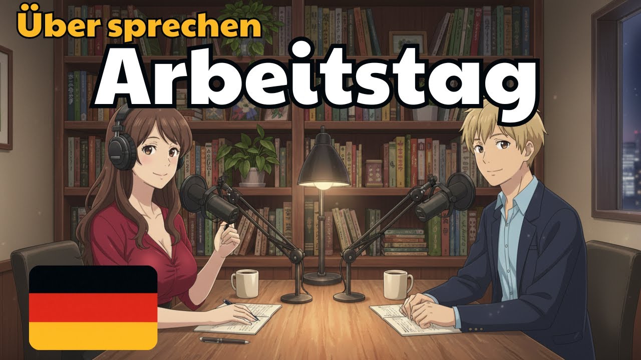 Wie du über deinen Arbeitstag sprichst | Deutsch Konversation für Anfänger | Enjoy German Practice