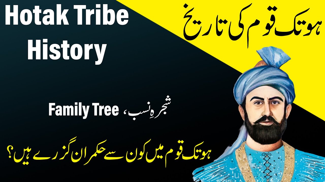 IHC Caste series: History of Hotak tribe of khilji pashtun. Hotak family tree