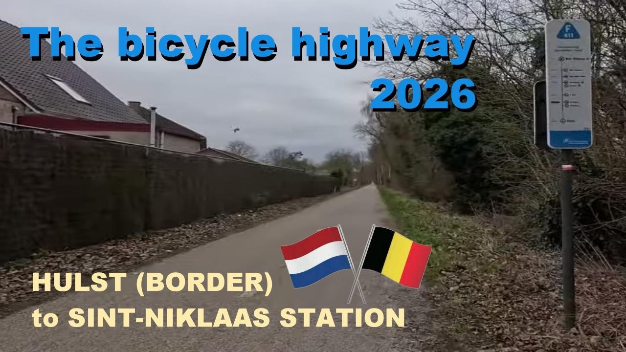 Cycling from Hulst via Kapellebrug to Sint‑Niklaas Station 2026 : F411 Cycle Highway