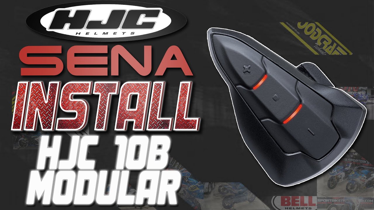 Sena Smart HJC 10B Install on a HJC i90 Modular Helmet | Sportbike Track Gear