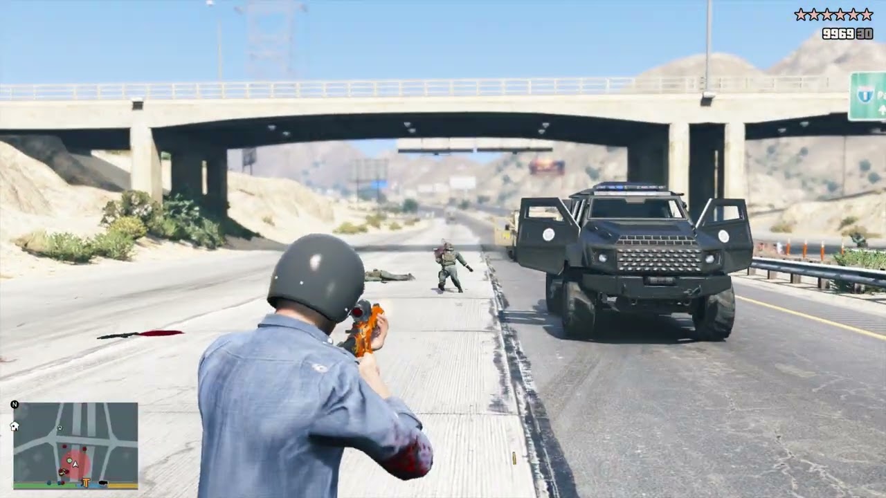 GTA 5 RDE 4.0.4 E&E Trevor Doom Buggy Rampage + 10 star