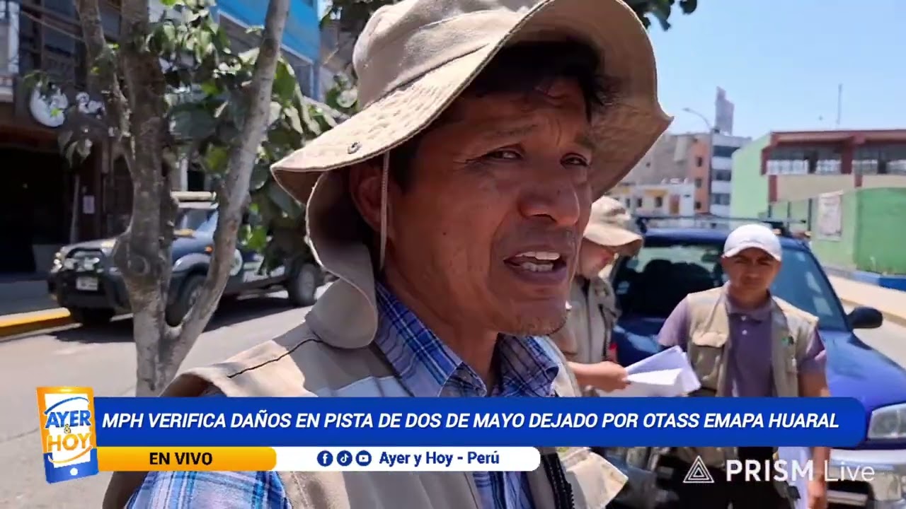 MPH VERIFICA DAÑOS EN PISTA DE DOS DE MAYO DEJADO POR OTASS EMAPA HUARAL