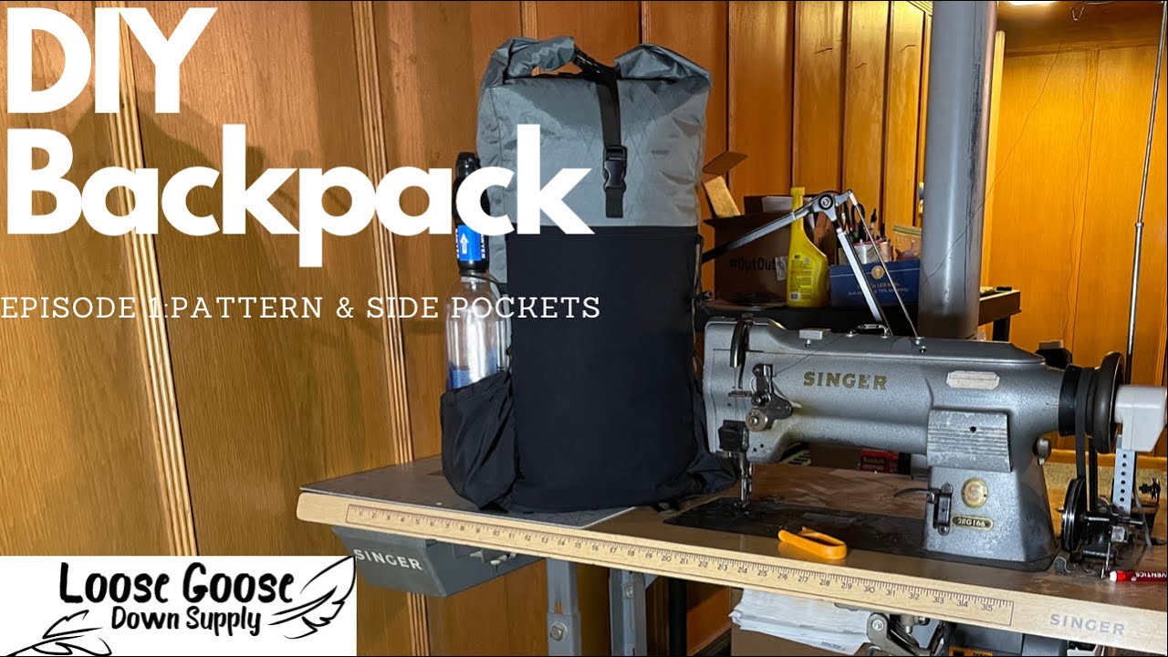 How to make an Ultralight Backpack (Episode 1) Pattern and Side Pockets | DIY | MYOG