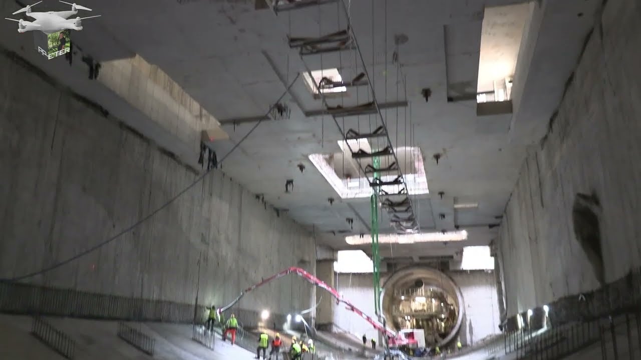 #38K ŁÓDŹ BUDOWA TUNELU ŚREDNICOWEGO UL  KARSKIEGO 17 04 2024 Z ZIEMI
