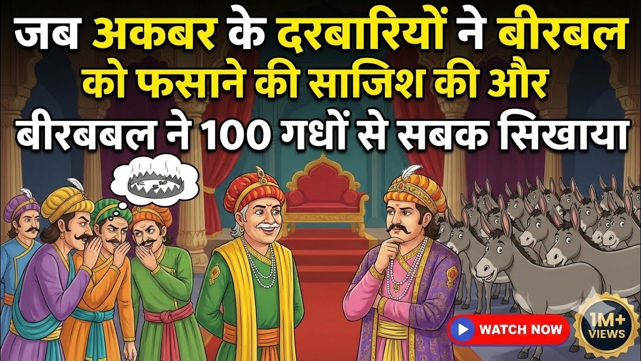 बीरबल ने 100 गधों से सिखाया सबक! 🐴 | अकबर के सबसे करीबी ने दिया धोखा? | Akbar Birbal Kahani 