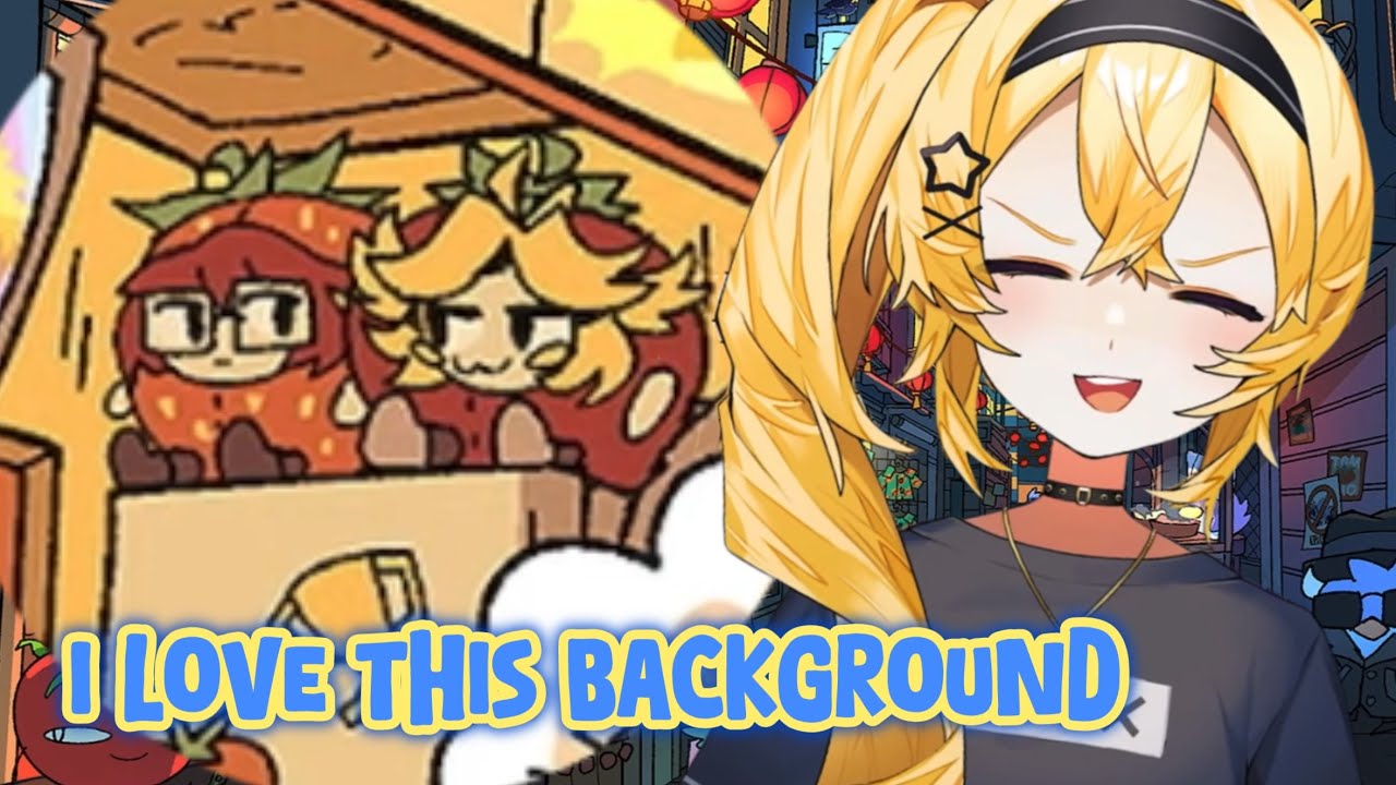 Chibi Xandu & Doki in Doki&rsquo;s new background🍓🍅