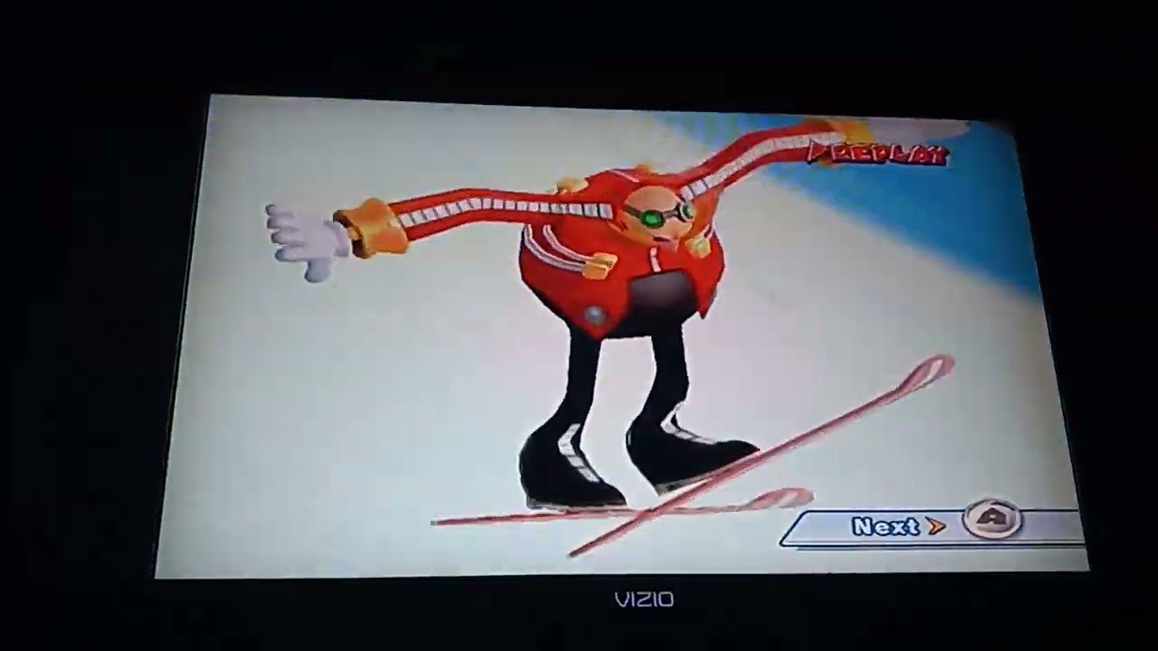 Mario & Sonic at the Olympic Winter Games - Team Bowser Loses to Team Peach in Team Large Hill