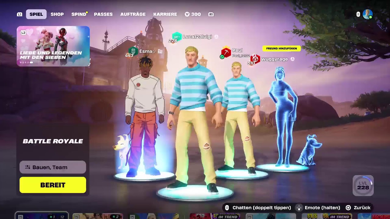 Wir spielen Fortnite