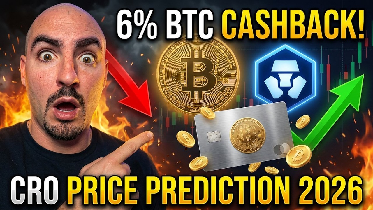 Crypto.com Offers 6% CASH BACK In BTC On Credit Cards? (CRO Coin PRICE PREDICTION 2026)