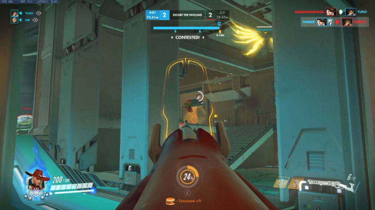 Overwatch Tracking God Dafran Showing His Sick Ashe Skills