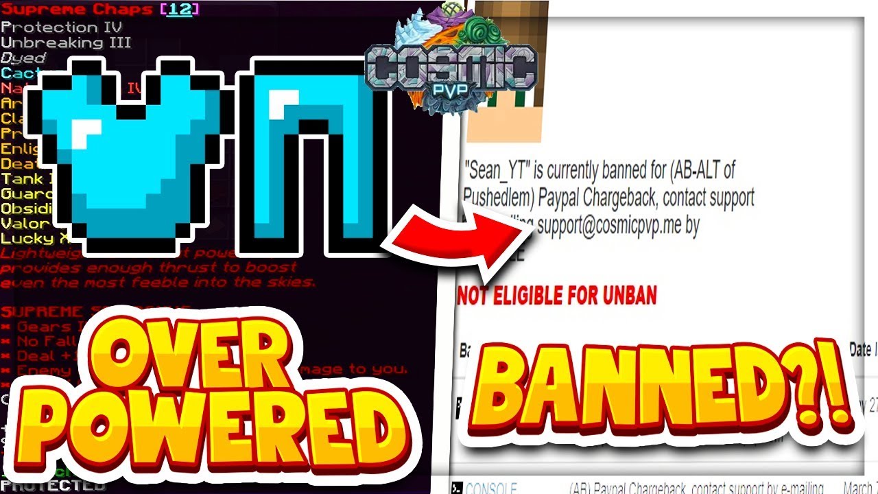 WE GOT BANNED ON COSMICPVP....... + MAKING OUR OVERPOWERED GOD SET FINALLY | CosmicPVP