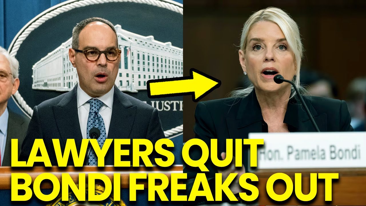 Pam Bondi FREAKS OUT as DOJ Lawyers QUIT
