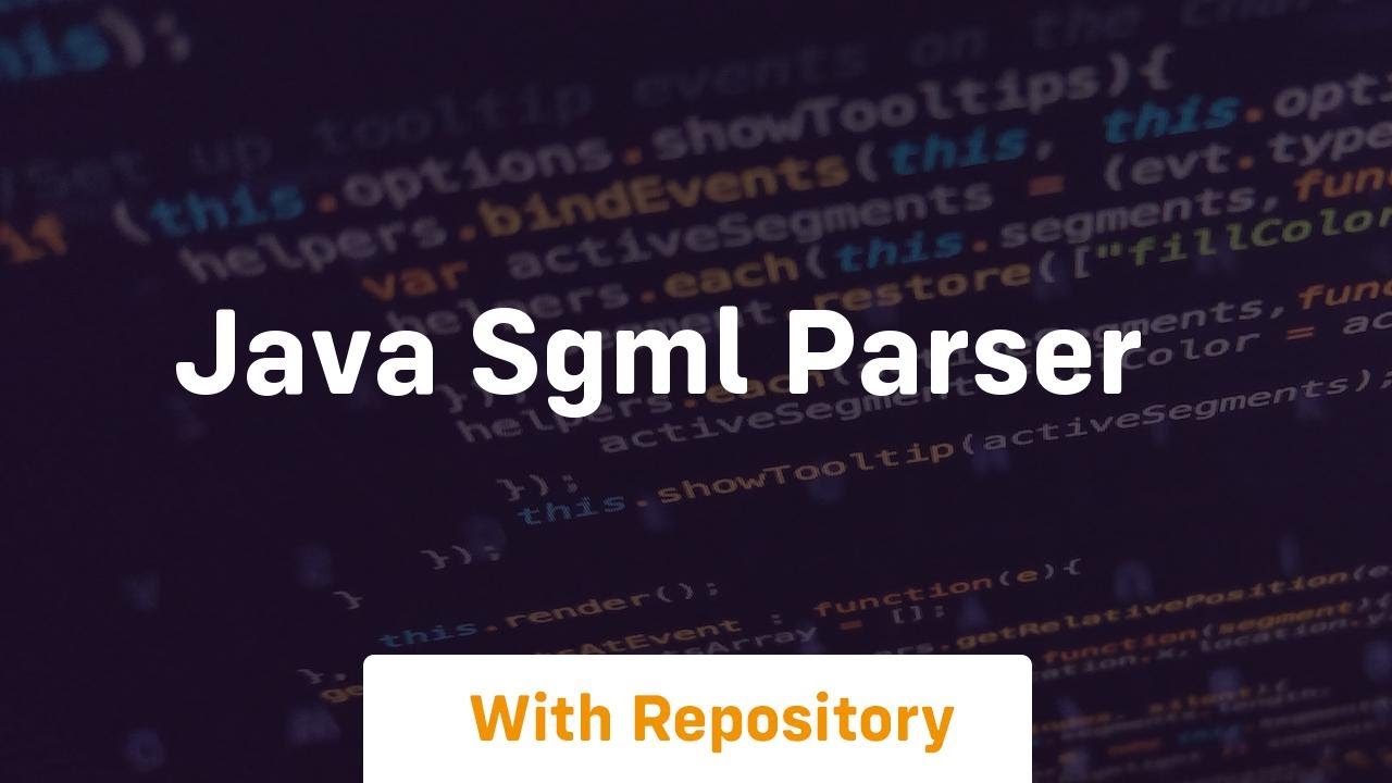 java sgml parser