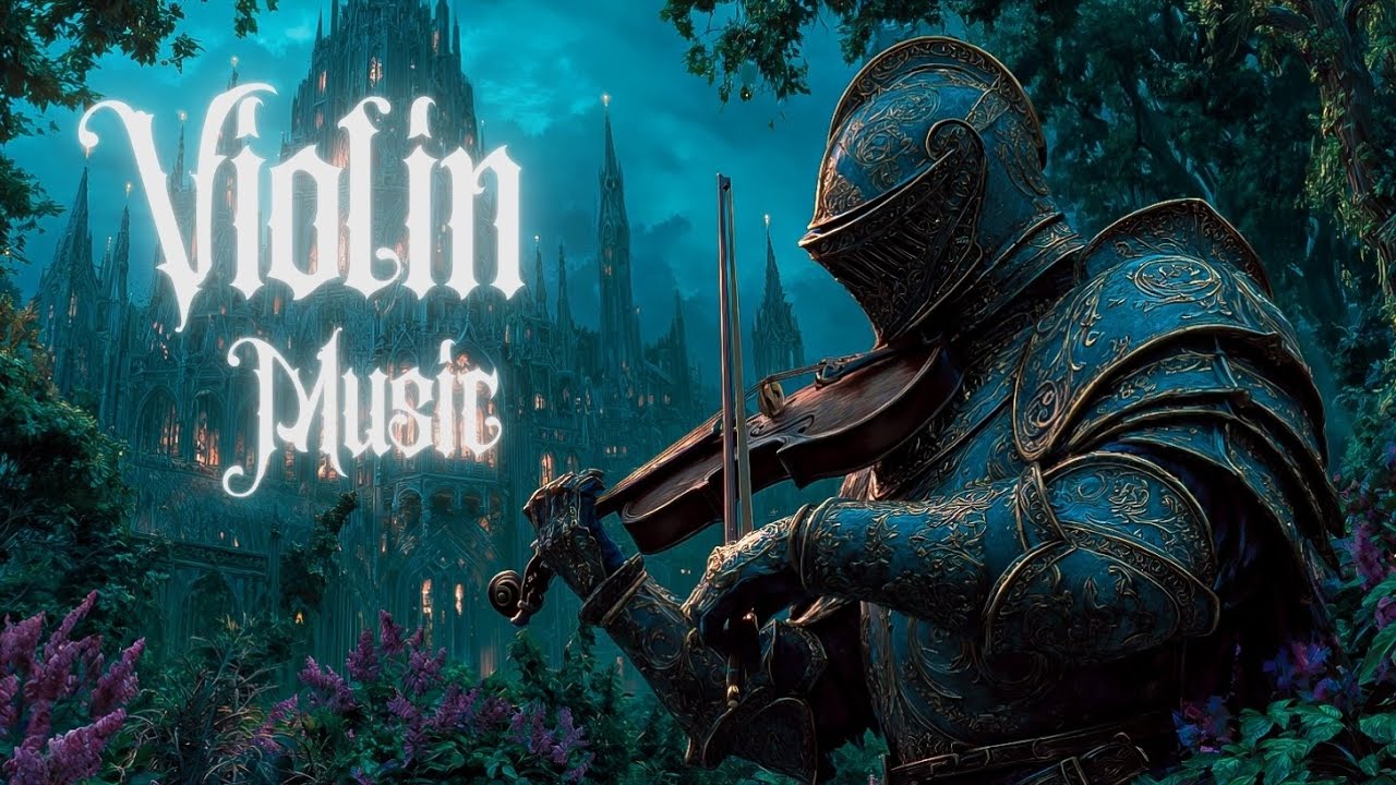 Epic Armored Knight Plays Soulful Violin Melody ~ Podr&oacute;ż Muzyczna do Mrocznej Krainy Fantasy