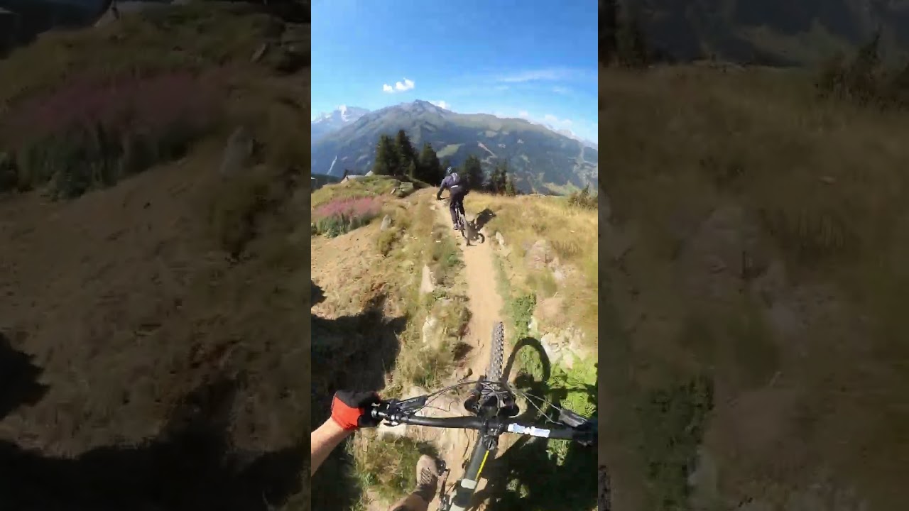 This passage was unreal 😍💫🇨🇭#mountainbike #mtb #gopro #switzerland #verbier #swiss #swissalps #dh