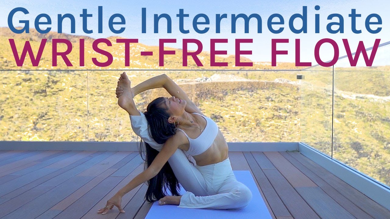 25 Min Intermediate Gentle Wrist-Free Flow | Hip Mobility Yoga
