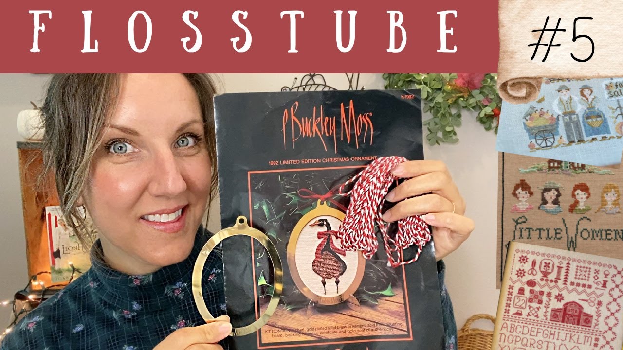 Flosstube #5: Autumn WIPS and a Vintage Christmas Kit