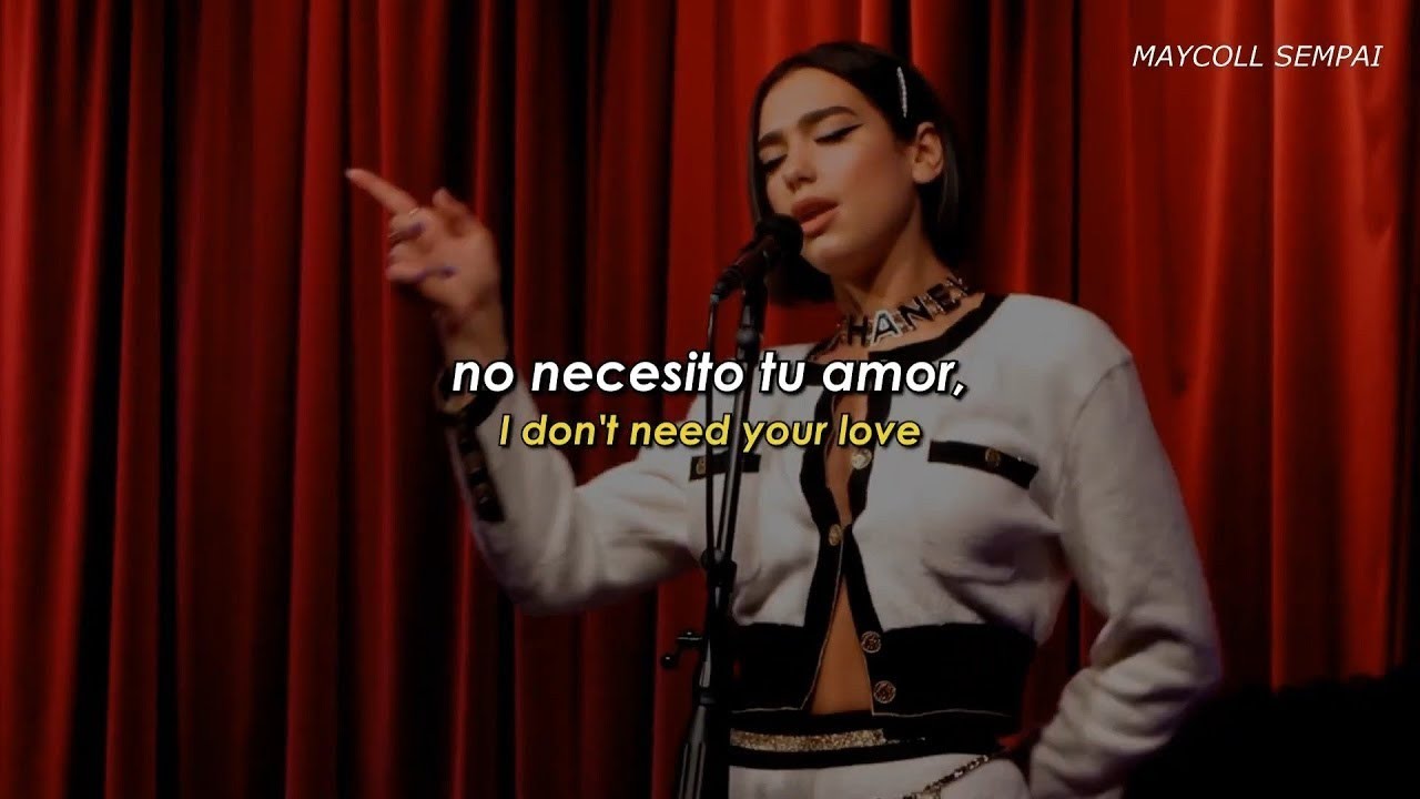 Dua Lipa - IDGAF (Sub Espa&ntilde;ol + Lyrics)