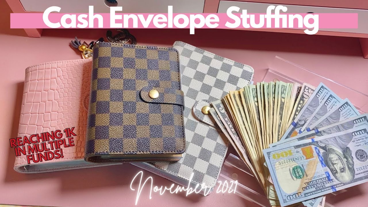 Cash Envelope Stuffing + Sinking Funds | Nov 2021|  OhmyfroBudgets