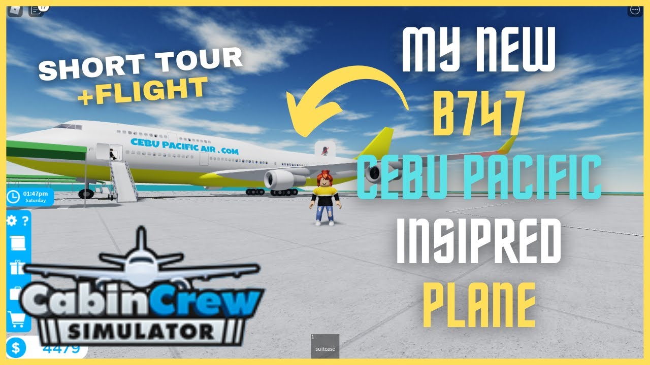 The NEW B747 Short Tour and Flight in Cabin Crew Simulator | ROBLOX