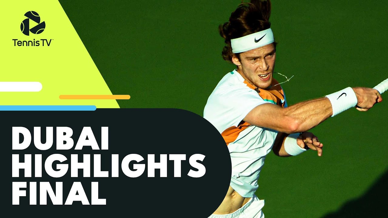 Jiri Vesely vs Andrey Rublev In Title Decider | Dubai 2022 Final Highlights