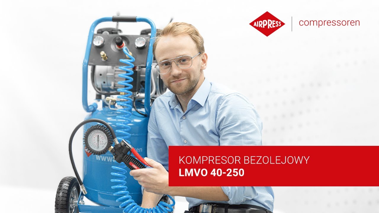 LMVO 40-250 -  Ergonomiczny kompresor wyciszany bezolejowy | Airpress Polska