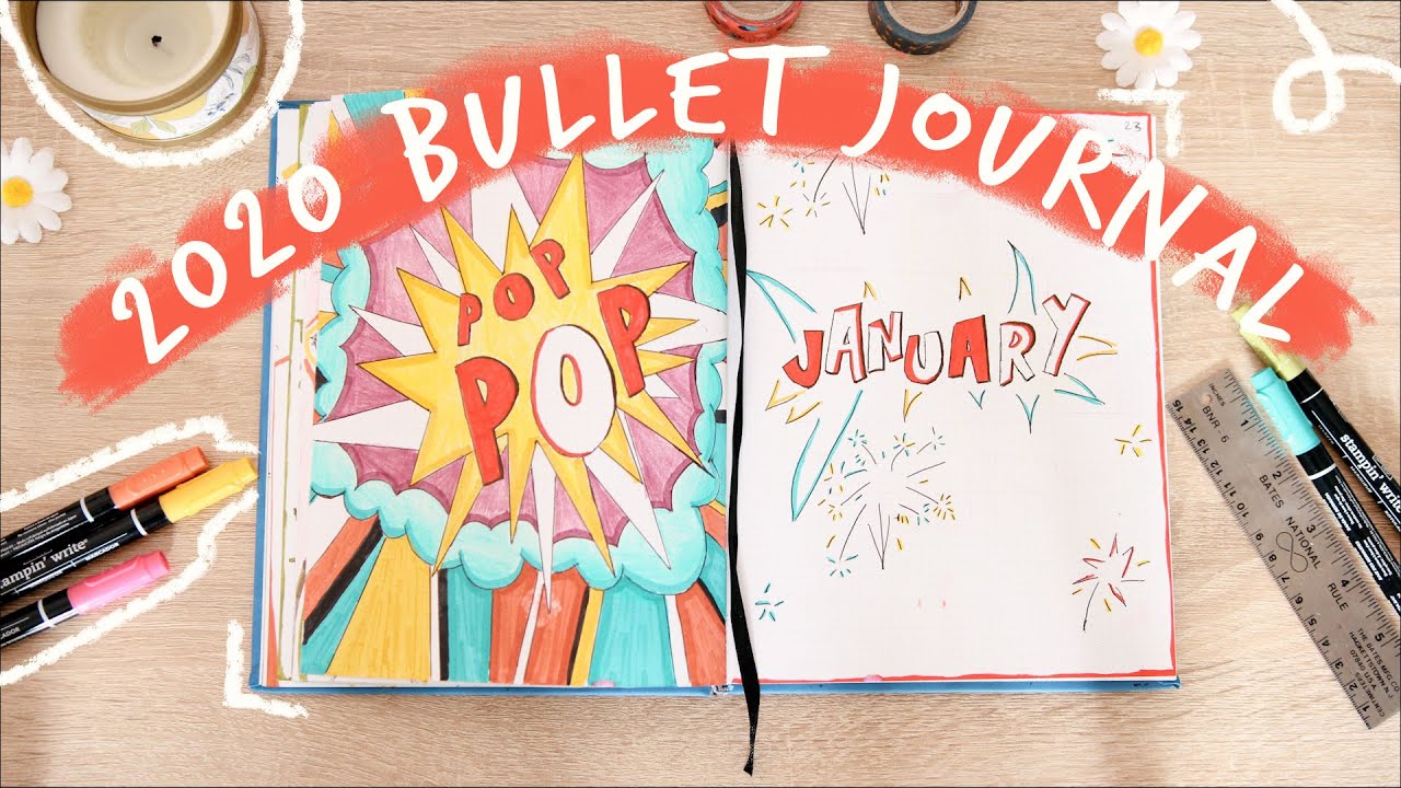 My 2020 Bullet Journal Flip Through 🌈super colorful!🌈