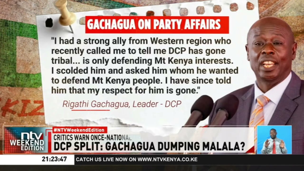 DCP split: Gachagua dumping Malala?