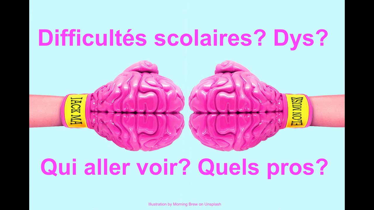 Difficultés scolaires? Dys? Qui aller voir? Quels professionnels?