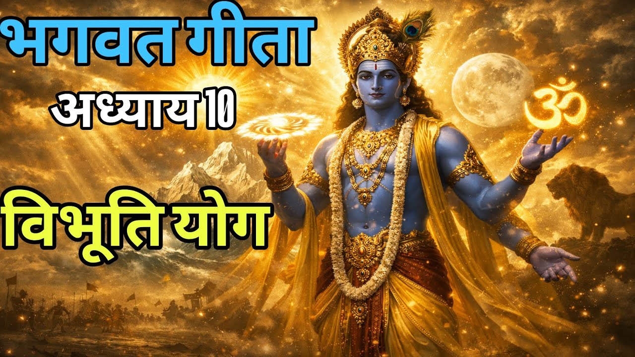 गीता अध्याय 10 – विभूति योग | श्रीकृष्ण की अनंत शक्तियाँ | जब कृष्ण ने बताया अपना विराट रहस्य