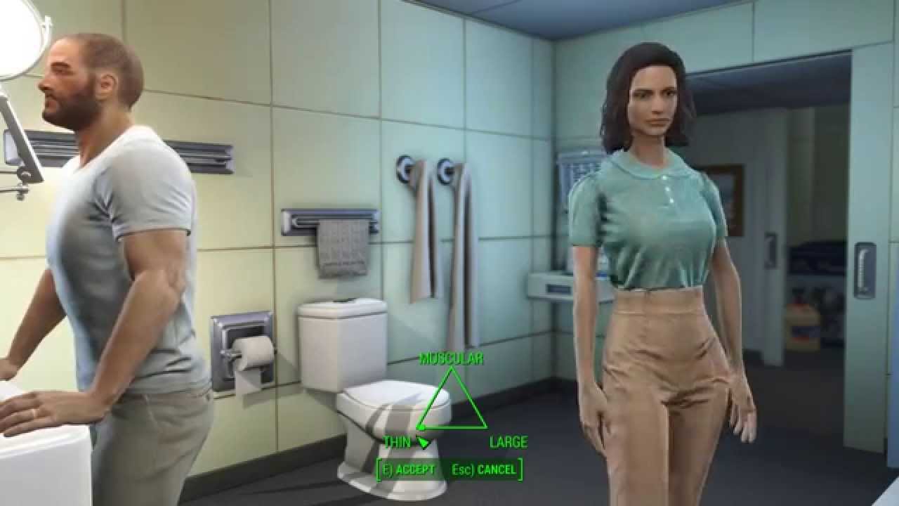Fallout 4  Character Creation -  Female Body Shapes