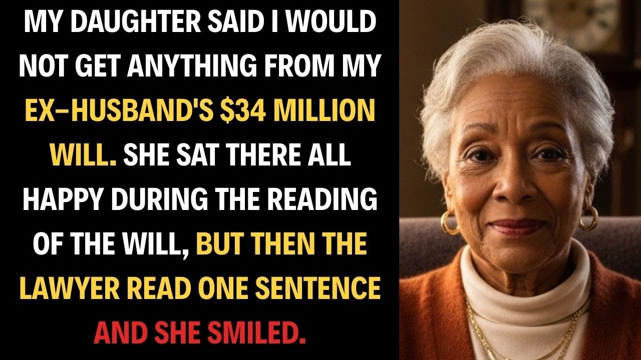My Daughter Said I'd Get NOTHING From My Ex Husband's $34M Will, But The Lawyer Smiled And…