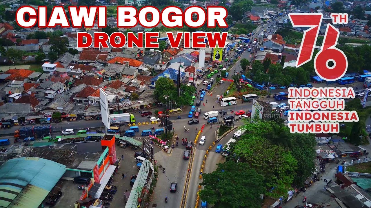 4K DRONE FOOTAGE~CIAWI - PERSIMPANGAN TAJUR DAN JALUR PUNCAK BOGOR