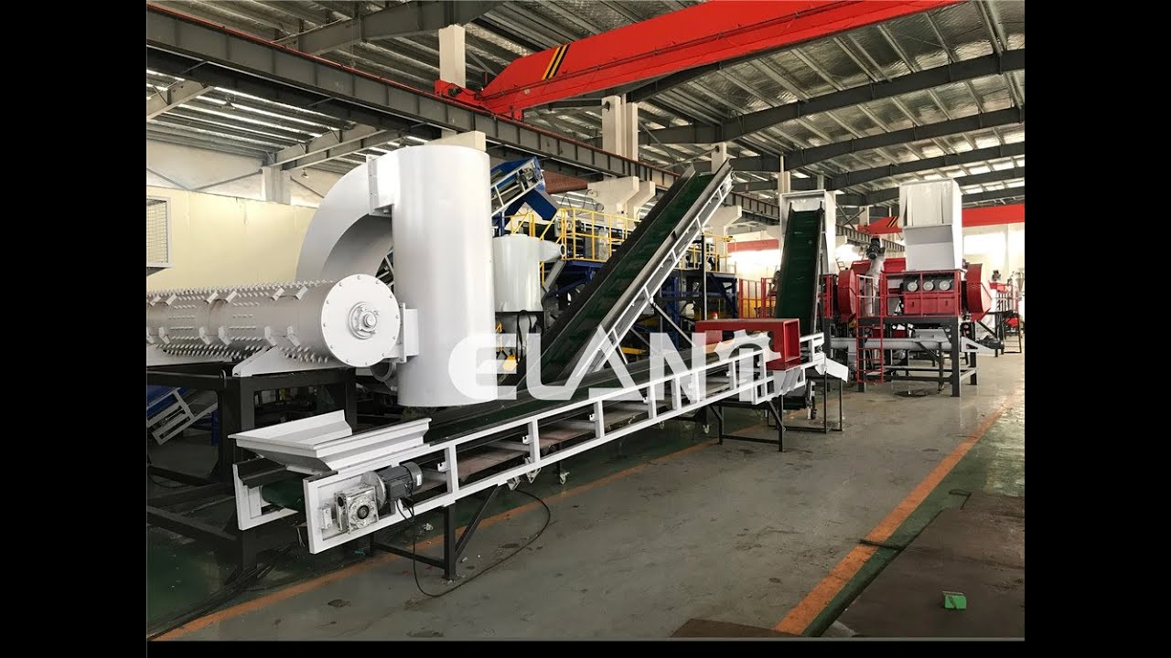 1000kg/hour PET bottle recycling machine by Elant plastic bottle recycling machine